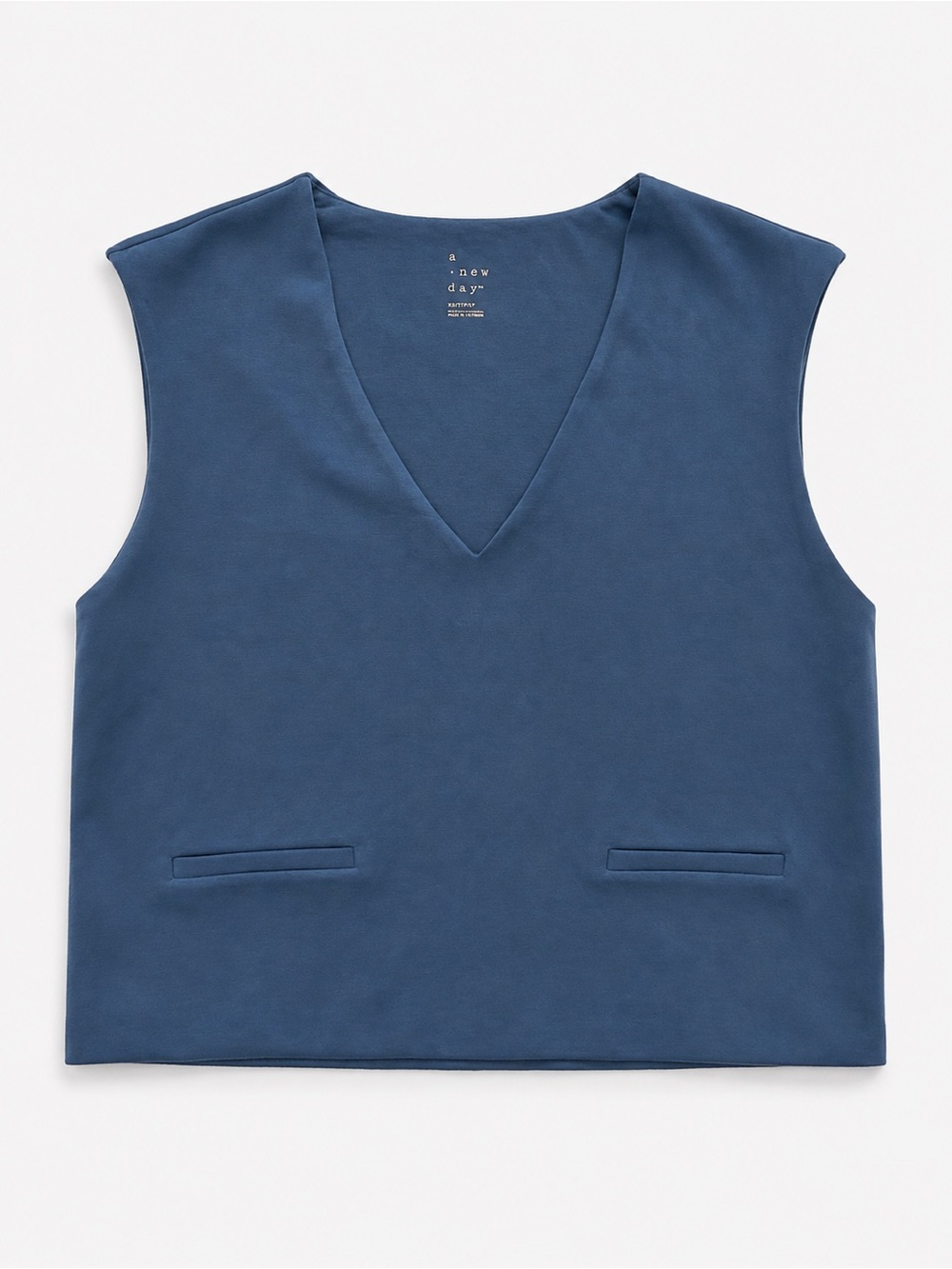 a new day Navy V-Neck Sleeveless Top